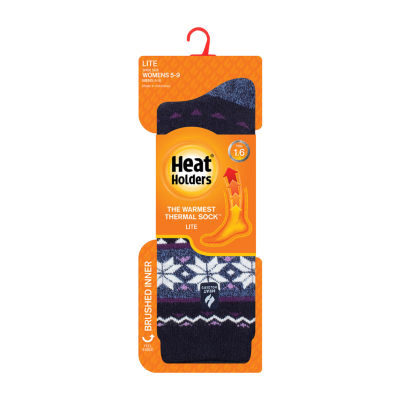 Heat Holders Lite 1 Pair Crew Socks Womens