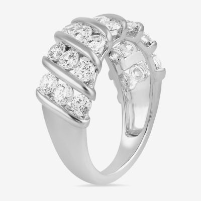 Womens CT. T.W. Lab Grown White Diamond 10K Gold Cocktail Ring
