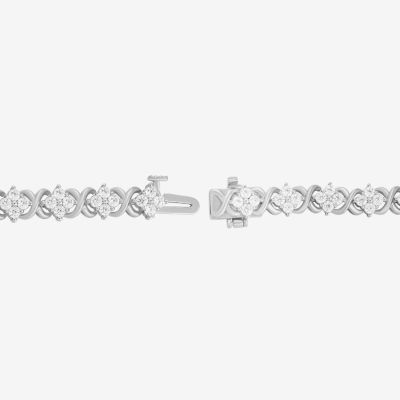 CT. T.W. Lab Grown White Diamond 10K Gold Tennis Bracelet