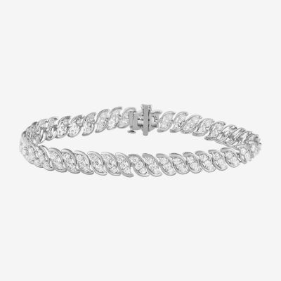 CT. T.W. Lab Grown White Diamond 10K Gold Tennis Bracelet