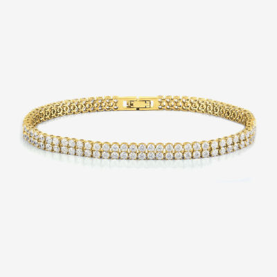 Womens 5 CT. T.W. Lab Grown White Diamond 10K White Gold 7.5 Inch Tennis Bracelet