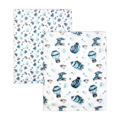 3 Stories Trading Company 2-pc. Fleece Baby Blanket