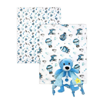 3 Stories Trading Company 3-pc. Baby Blanket and Toy Set