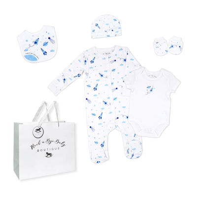 3 Stories Trading Company Baby Boys 5-pc.Layette Set
