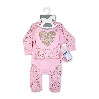 3 Stories Trading Company Baby Girls 5-pc.Layette Set