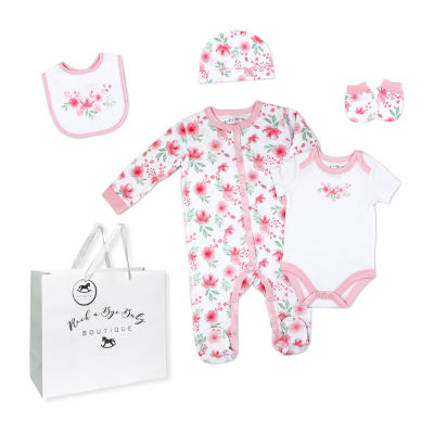 3 Stories Trading Company Baby Girls 5-pc. Baby Clothing Set