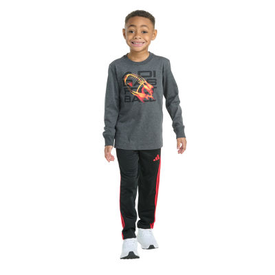 adidas Little Boys 2-pc. Pant Set