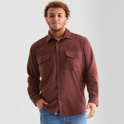 mutual weave Mens Long Sleeve Regular Fit Big and Tall Flannel