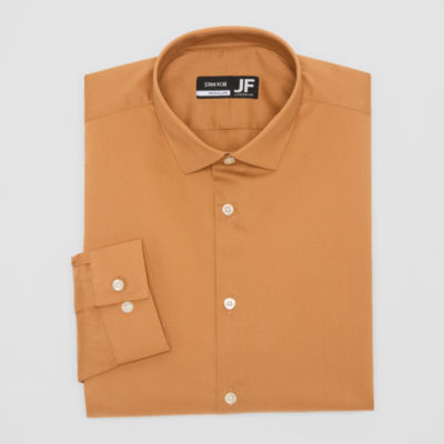 J. Ferrar Ultra Comfort Mens Regular Fit Stretch Fabric Wrinkle Free Long Sleeve Dress Shirt