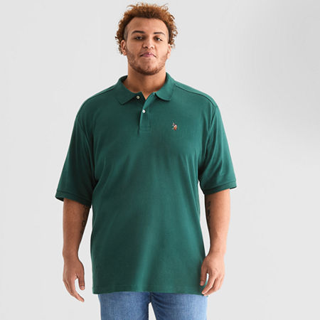 Uspa U.s. Polo Assn. Big And Tall Mens Classic Fit Short Sleeve Polo Shirt In Green