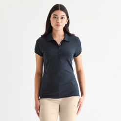 フォクシーブティック ポロシャツ Lady Polo ネイビー 38 ザフォックスコレクション THE FOX COLLECTION ワッペンPOLO