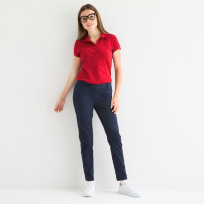 IZOD-Juniors Womens Skinny Flat Front Pant