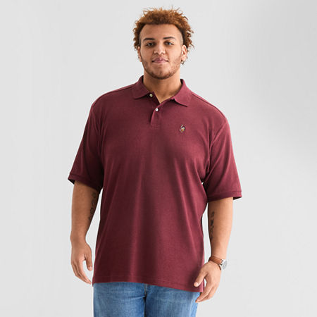 Uspa U.s. Polo Assn. Big And Tall Mens Classic Fit Short Sleeve Polo Shirt In Red