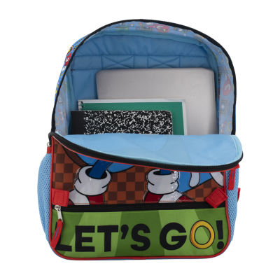 Licensed 5 Piece Super Sonic Backpack Set with Matching Lunch Bag