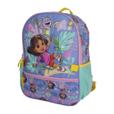 Licensed 5 Piece Dora and Friends Backpack Set with Matching Lunch Bag