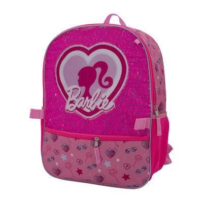 Licensed 5 Piece Barbie Backpack Set with Matching Lunch Bag