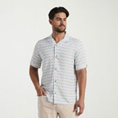 Cubavera ボタンダウンシャツ Lサイズ　ハードロックカフェ　タンパ Cubavera Mens Short Sleeve Classic Fit Button-Down Shirt, Color