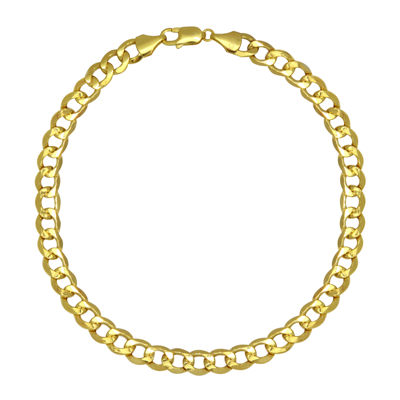 10K Yellow Gold 22" Hollow Curb Chain