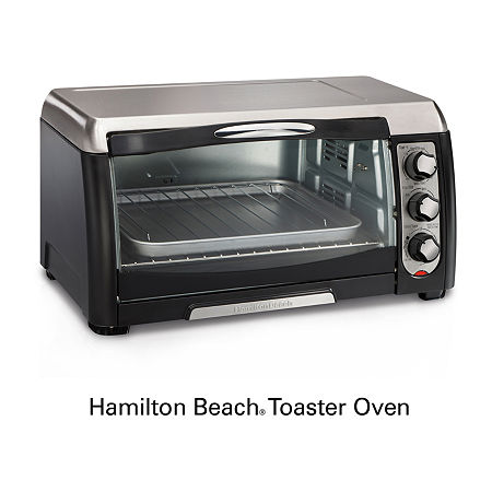 Hamilton Beach 6-Slice Toaster Oven & Broiler, One Size, Black