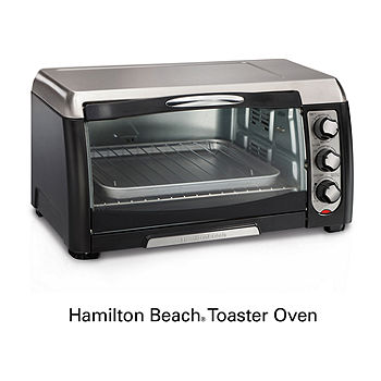 Hamilton Beach 6-Slice Digital Air Fryer Toaster Oven in Black and  Stainless Steel