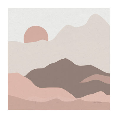 Lumaprints Mountainous Ii Pink Giclee Canvas Art