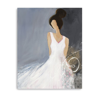 Lumaprints Lady With Big Bun Giclee Canvas Art