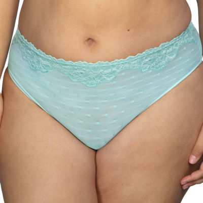 Curvy Couture Sheer Whisper High Cut Brief Panty-1608