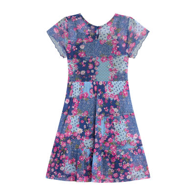 Knit Works Girls Short Sleeve A-Line Dress