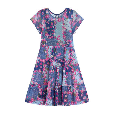 Knit Works Girls Short Sleeve A-Line Dress