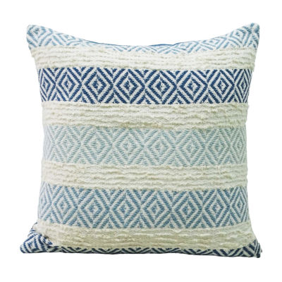 Vibhsa Dobby Weave Textured Square Throw Pillow