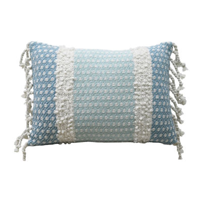 Vibhsa Buttknot Edging Rectangular Throw Pillow