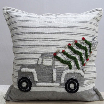 Vibhsa Holiday Car Throw Square Throw Pillow