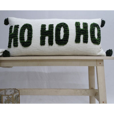 Vibhsa Hohoho Christmas Lumbar Pillow