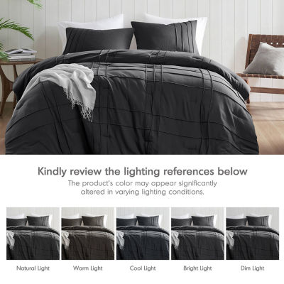 510 Design Porter Soft Wash Pleated Midweight Comforter Set