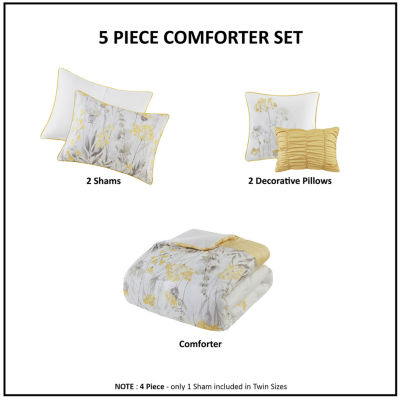 Madison Park Pampa 5-pc. Midweight Comforter Set