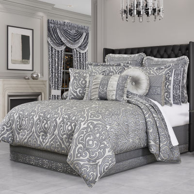 Queen Street Bylthe Pewter 4-pc. Midweight Comforter Set