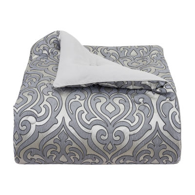 Queen Street Bylthe Pewter 4-pc. Midweight Comforter Set