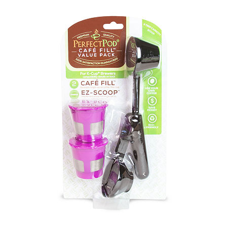 CafÃ© Fill Value Pack 2 Reusable Filters And Scoop, One Size, Pink