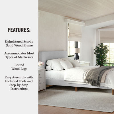 Martha Stewart Britta Upholstered Platform Bed