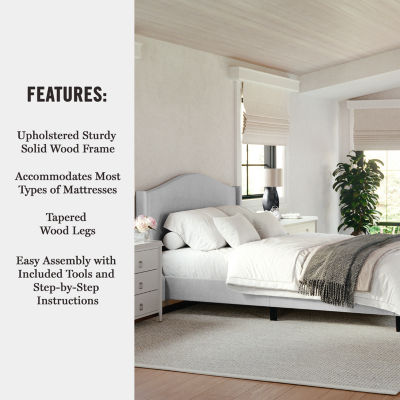 Martha Stewart Amelia Upholstered Platform Bed