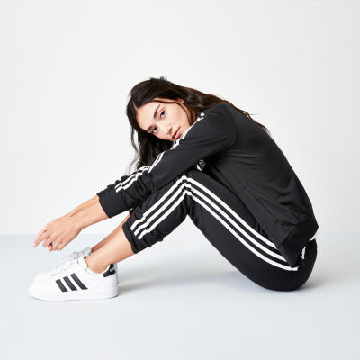 adidas Womens Tapered Mid Rise Sweatpant