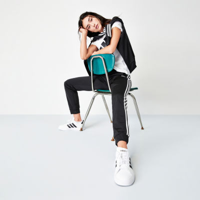 adidas Womens Tapered Mid Rise Sweatpant