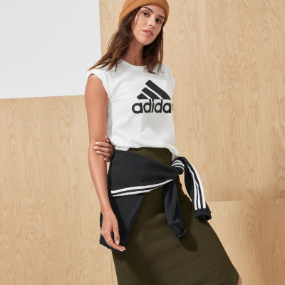 adidas 3 Stripes V Neck Sweatshirt