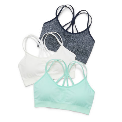 Xersion Light Support Seamless Strappy Back Sports Bra