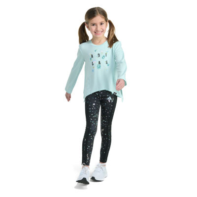 adidas Little Girls 2-pc. Legging Set