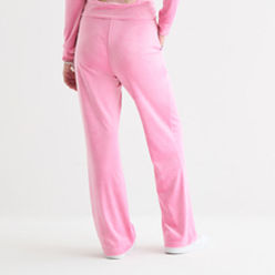 パンツ JUICY COUTURE Women Straight Pants VEJB70002WPF PINK JUICY PINK LOW RISE FLARE CLASSIC VELOUR TRACK PANT – Juicy