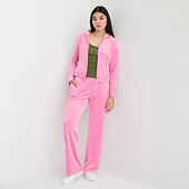 ジューシークチュール/淡いピンク パイル素材のフード付き上下　S 楽天市場】JUICY COUTURE ジューシークチュール（ボトムス