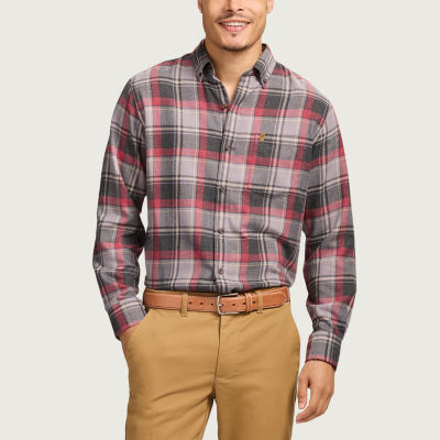 IZOD Stratton Mens Long Sleeve Stretch Fabric Classic Fit Flannel