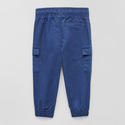 Okie Dokie Baby Boys Drawstring Waist Cuffed Jogger Pant