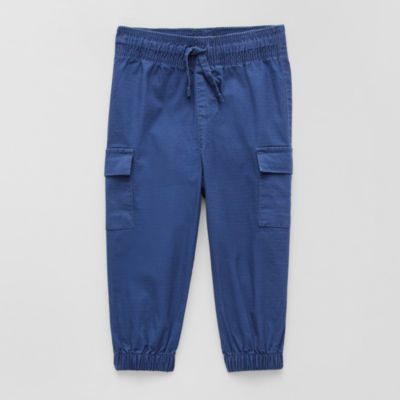 Okie Dokie Baby Boys Drawstring Waist Cuffed Regular Fit Jogger Pant